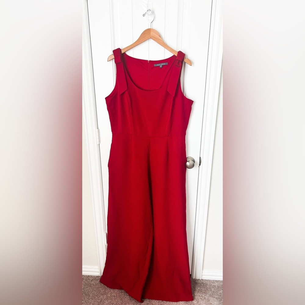 Julia Jordan Red Jumpsuit with Bow Details Size 16